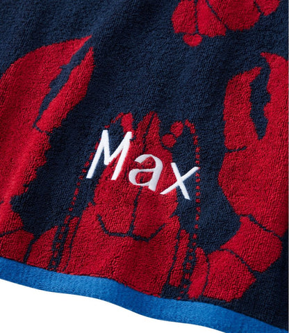 Seaside Beach Towel, Lobsters / L.L.Bean