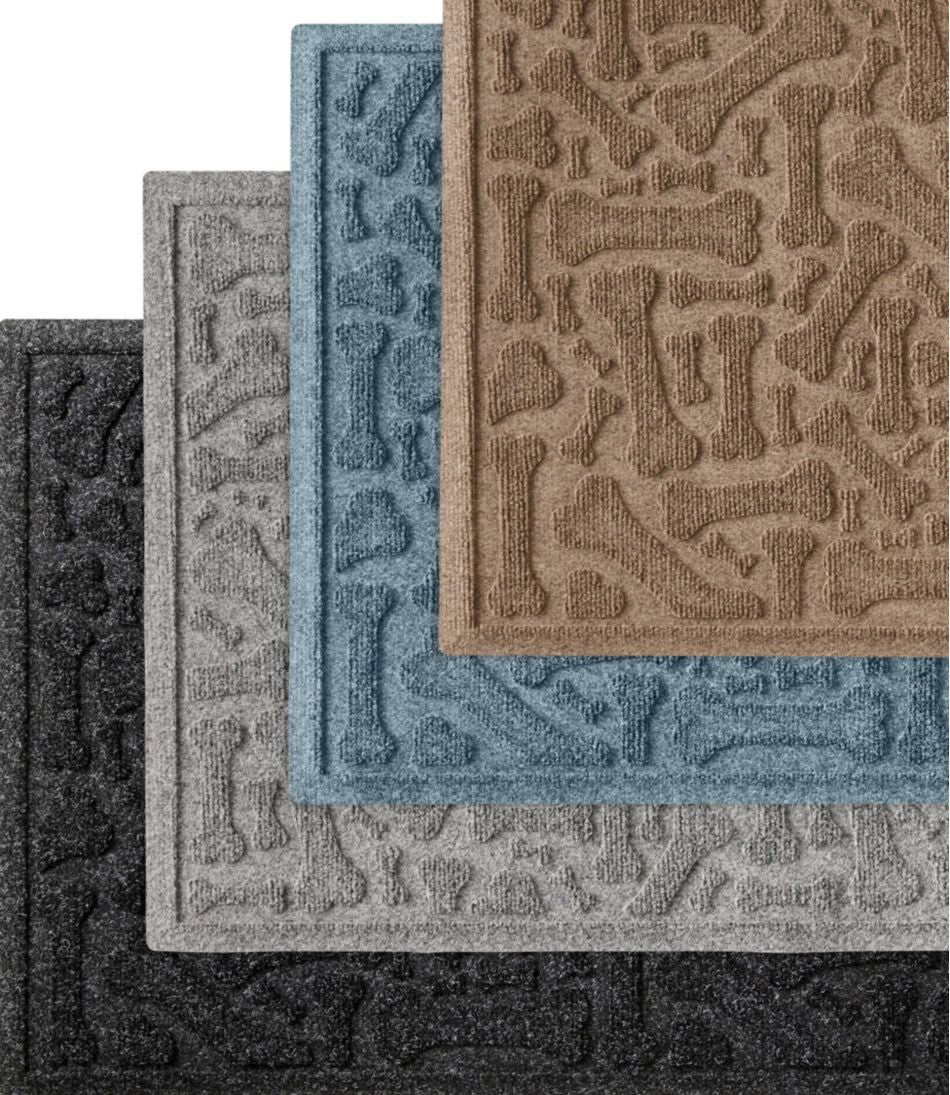 Recycled Waterhog Scattered Bones Mat / L.L.Bean