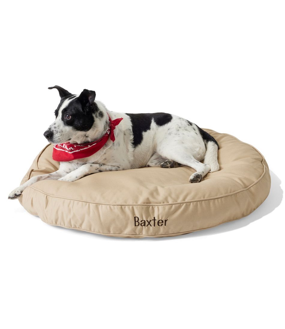 Premium Denim Dog Bed, Round / L.L.Bean