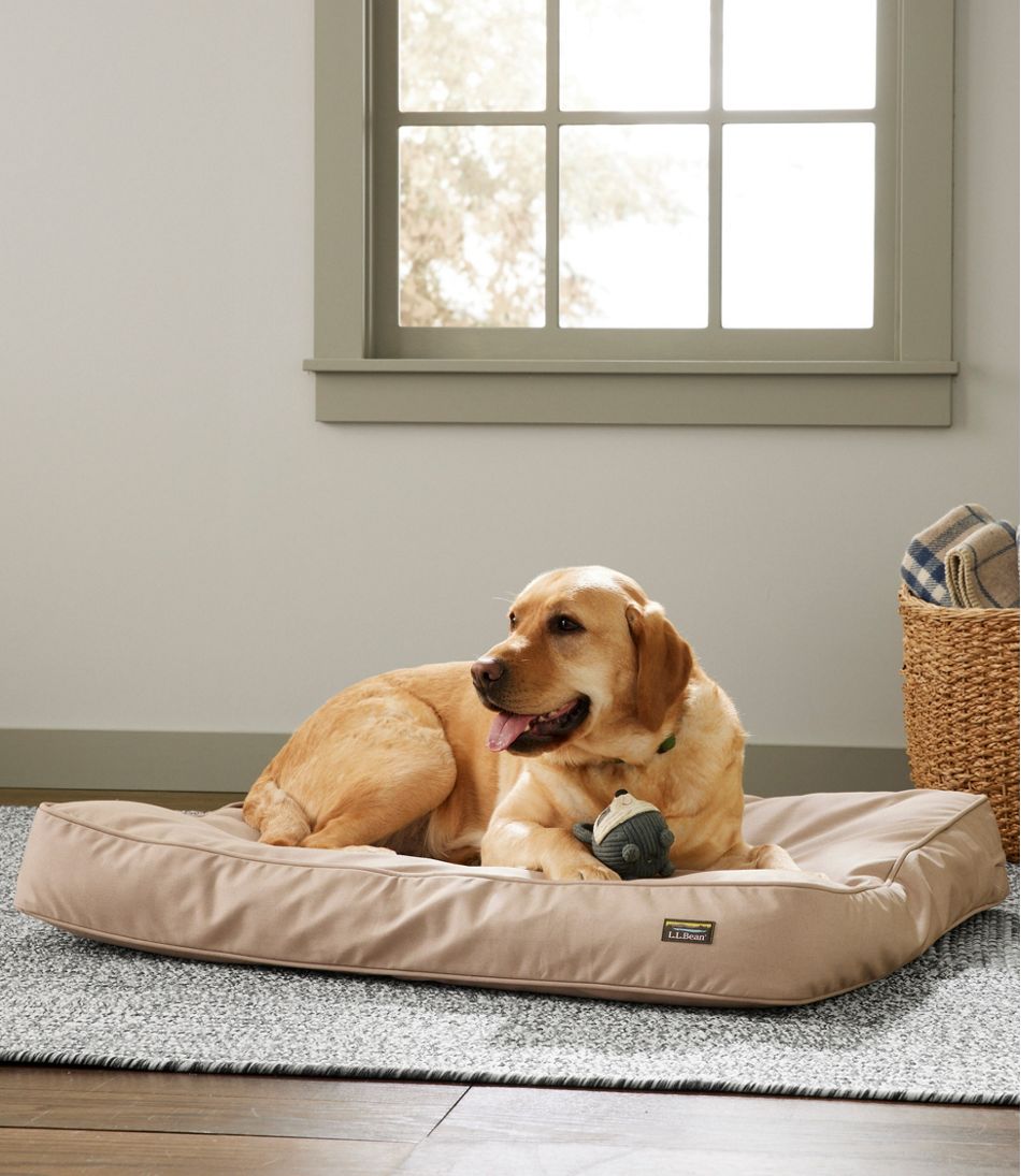 Premium Denim Therapeutic Dog Bed, Rectangular / L.L.Bean