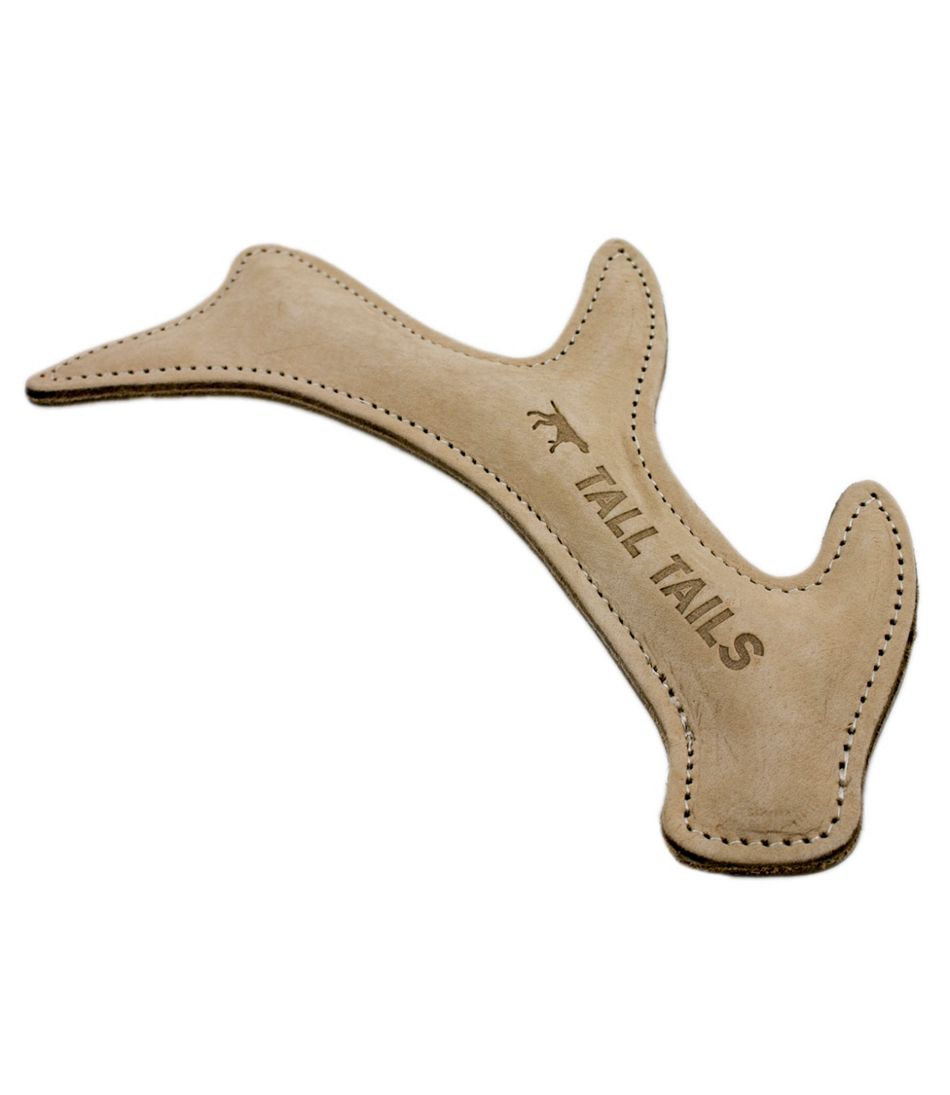 Natural Leather Antler Dog Toy / L.L.Bean