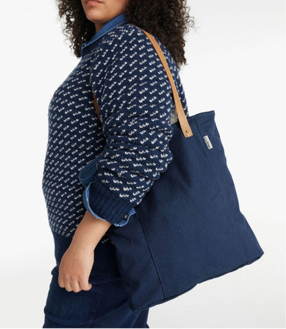 Leather-Handle Essential Tote Bag / L.L.Bean