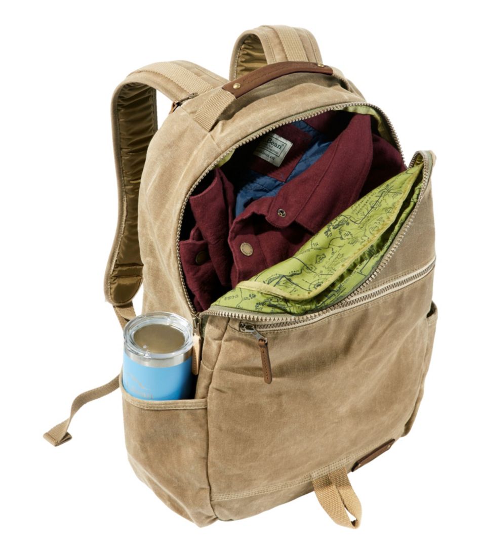 Waxed Canvas Travel Backpack / L.L.Bean