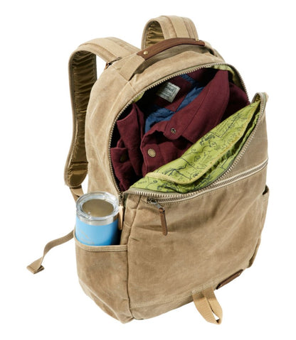 Waxed Canvas Travel Backpack / L.L.Bean