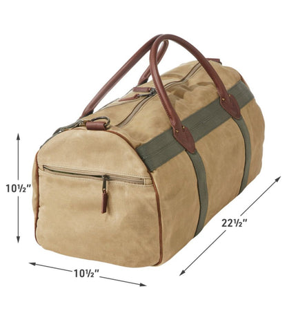 Waxed Canvas Duffle, Medium / L.L.Bean