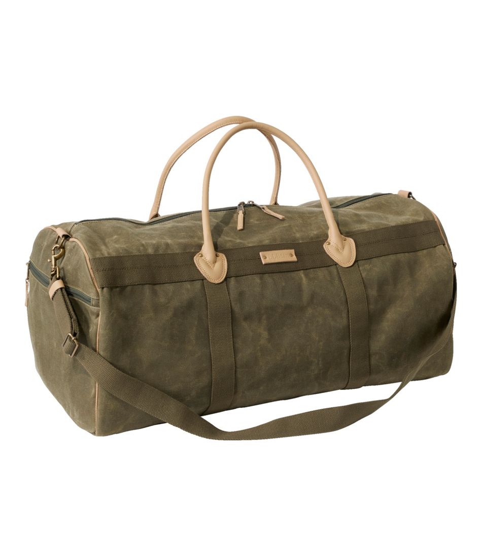 Waxed Canvas Duffle, Large / L.L.Bean
