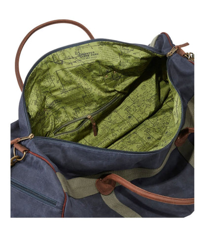 Waxed Canvas Duffle, Large / L.L.Bean