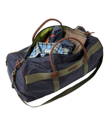 Waxed Canvas Duffle, Large / L.L.Bean