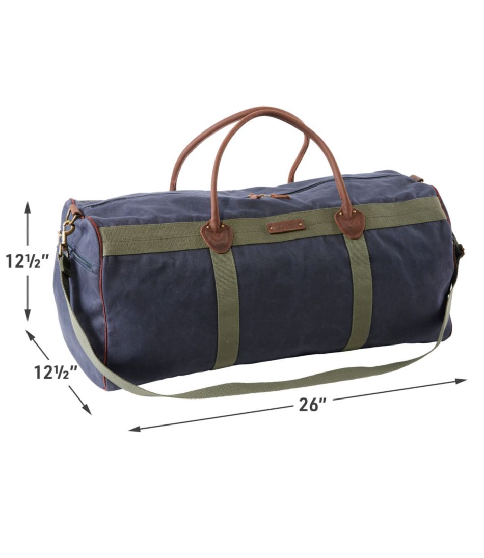 Waxed Canvas Duffle, Large / L.L.Bean