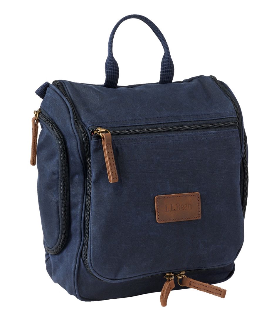 Waxed-Canvas Personal Organizer Toiletry Bag, Medium / L.L.Bean