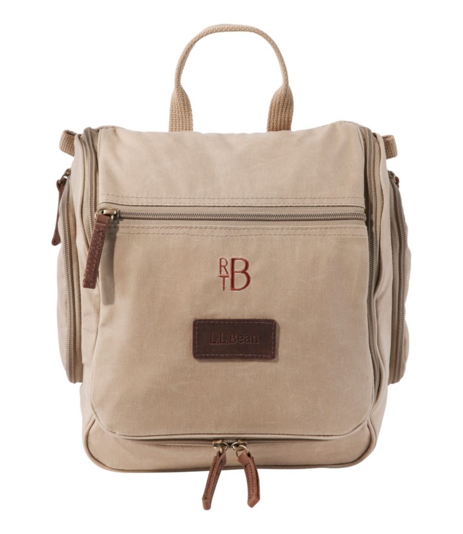 Waxed-Canvas Personal Organizer Toiletry Bag, Medium / L.L.Bean