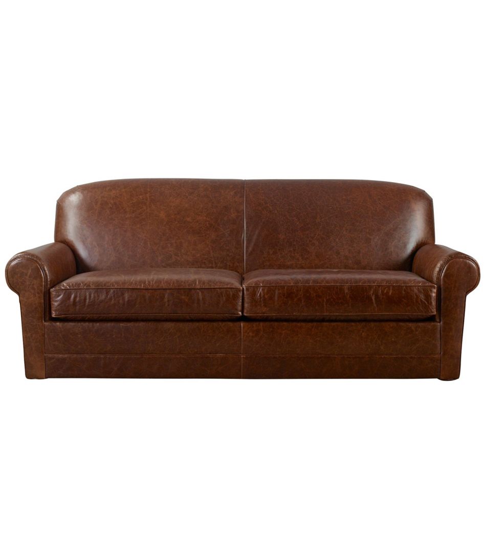 Bean's Leather Lodge Sofa / L.L.Bean