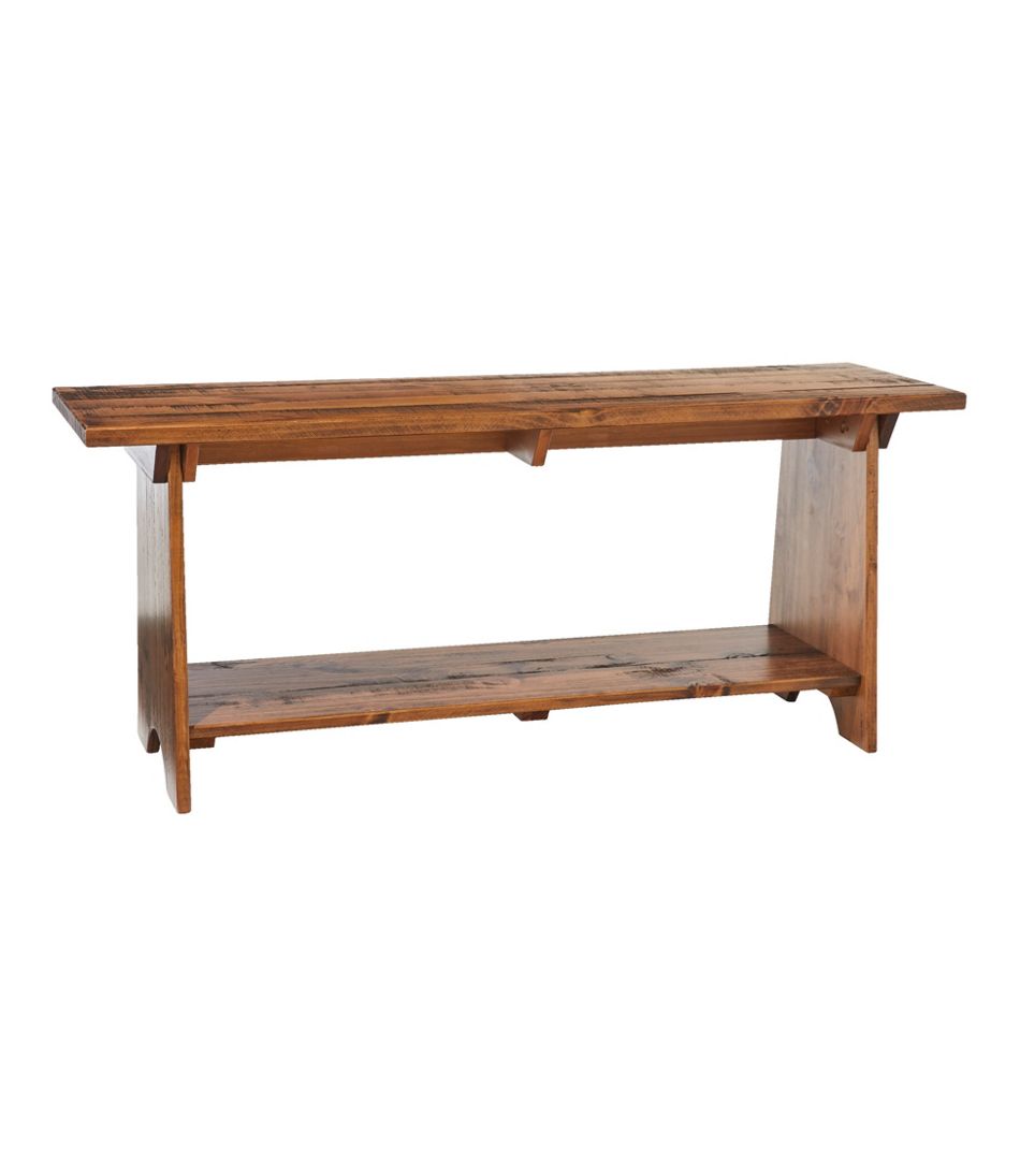 Rustic Wooden Mudroom Bench, Large / L.L.Bean