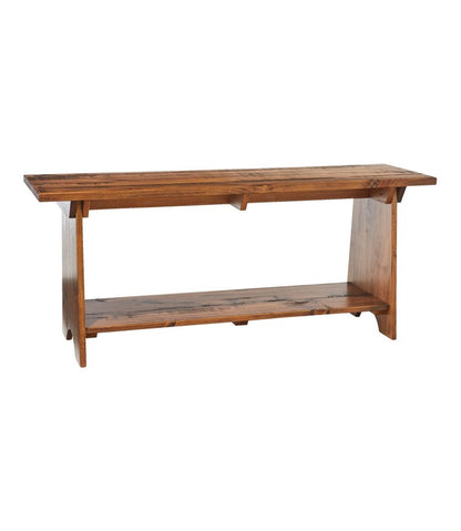 Rustic Wooden Mudroom Bench, Large / L.L.Bean