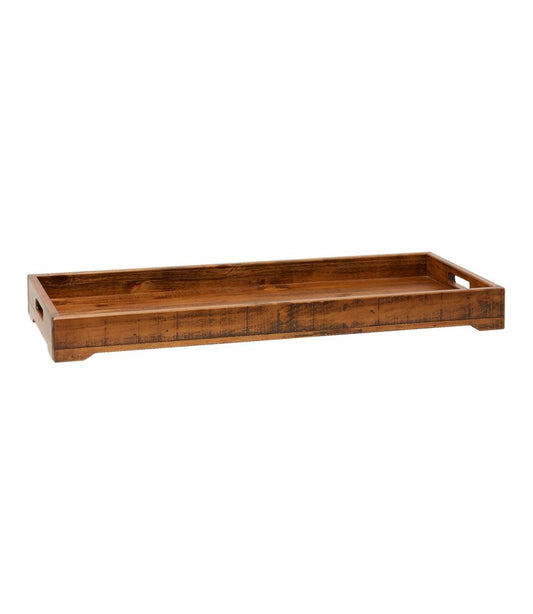 Rustic Wooden Boot Tray / L.L.Bean