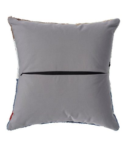 Indoor/Outdoor Hooked Pillow, Dogs Skiing / L.L.Bean