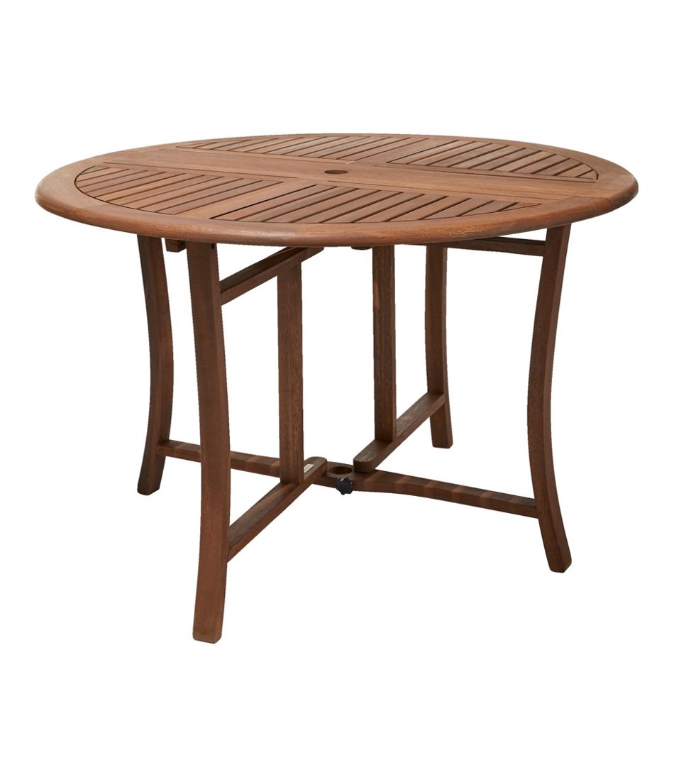 Eucalyptus Folding Table, Round / L.L.Bean