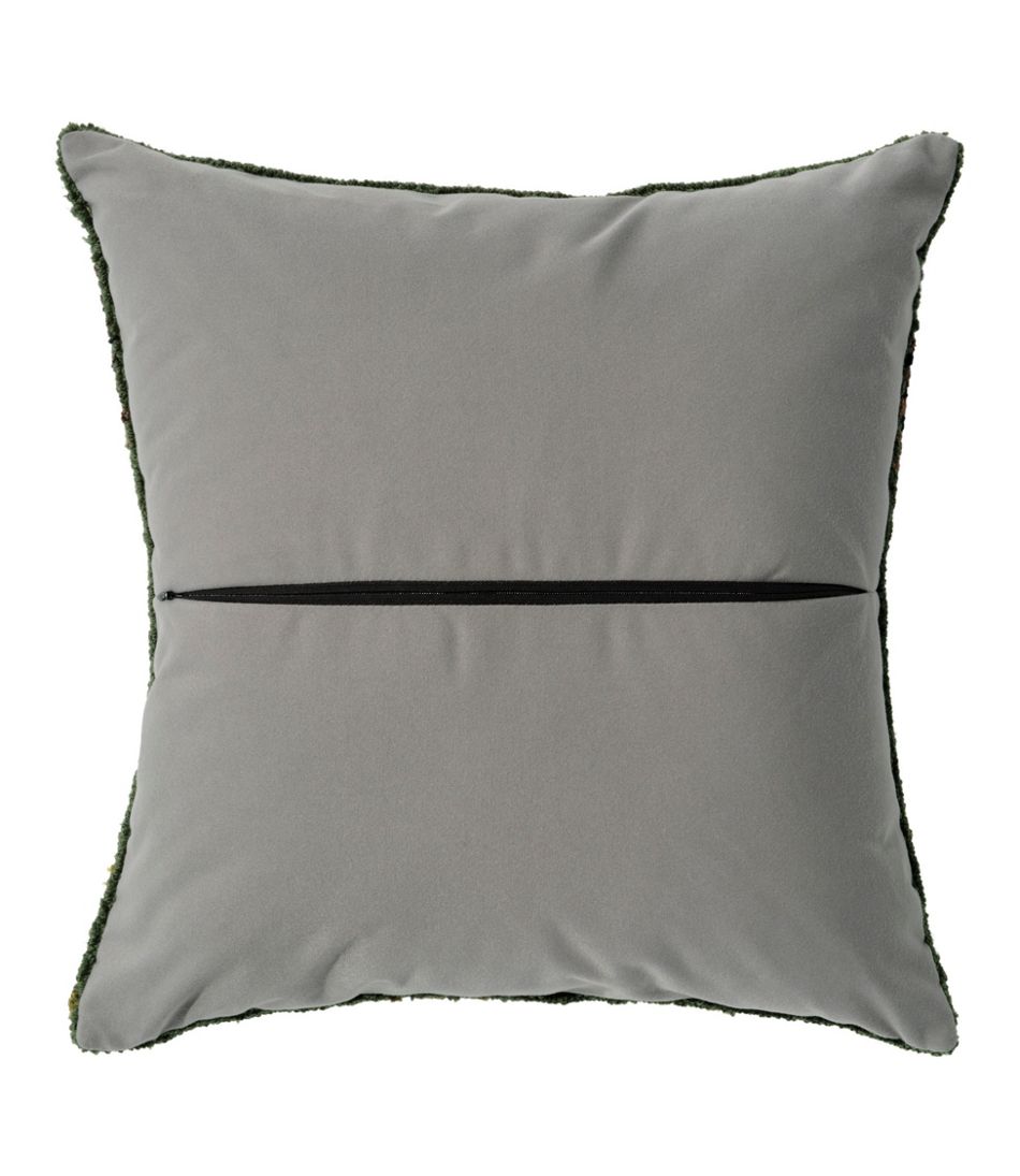Indoor/Outdoor Hooked Pillow, Owls / L.L.Bean