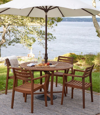Eucalyptus Stacking Chairs, Set of Four / L.L.Bean