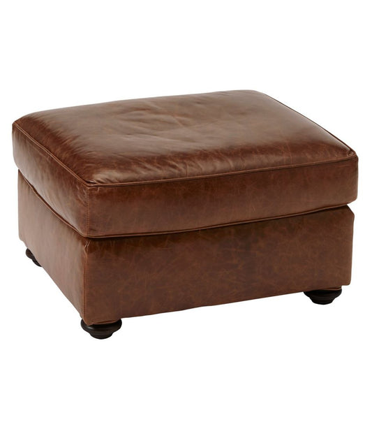 Bean's Leather Lodge Ottoman / L.L.Bean