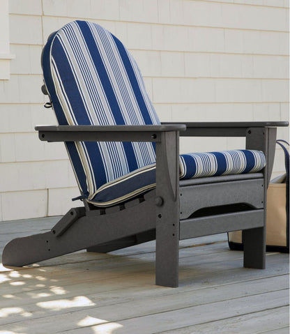 Casco Bay Adirondack Chair Seat and Back Cushion, Stripe / L.L.Bean