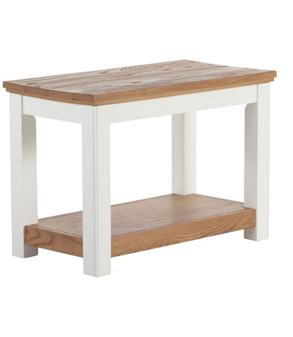 Painted Farmhouse Bench, Wood Top / L.L.Bean