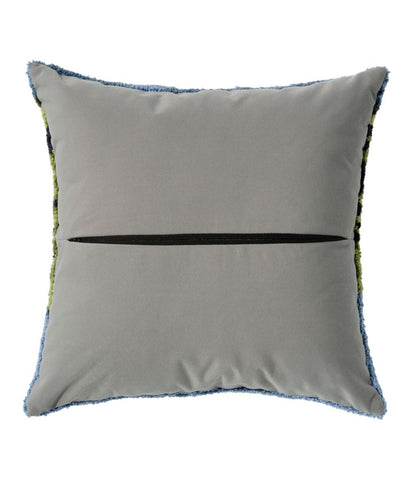 Indoor/Outdoor Hooked Pillow, Lakeside Mountain Scene / L.L.Bean