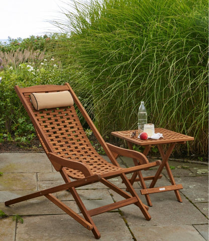 Eucalyptus Folding Side Table / L.L.Bean