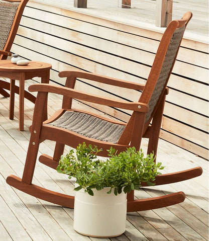 Wicker Eucalyptus Rocker / L.L.Bean