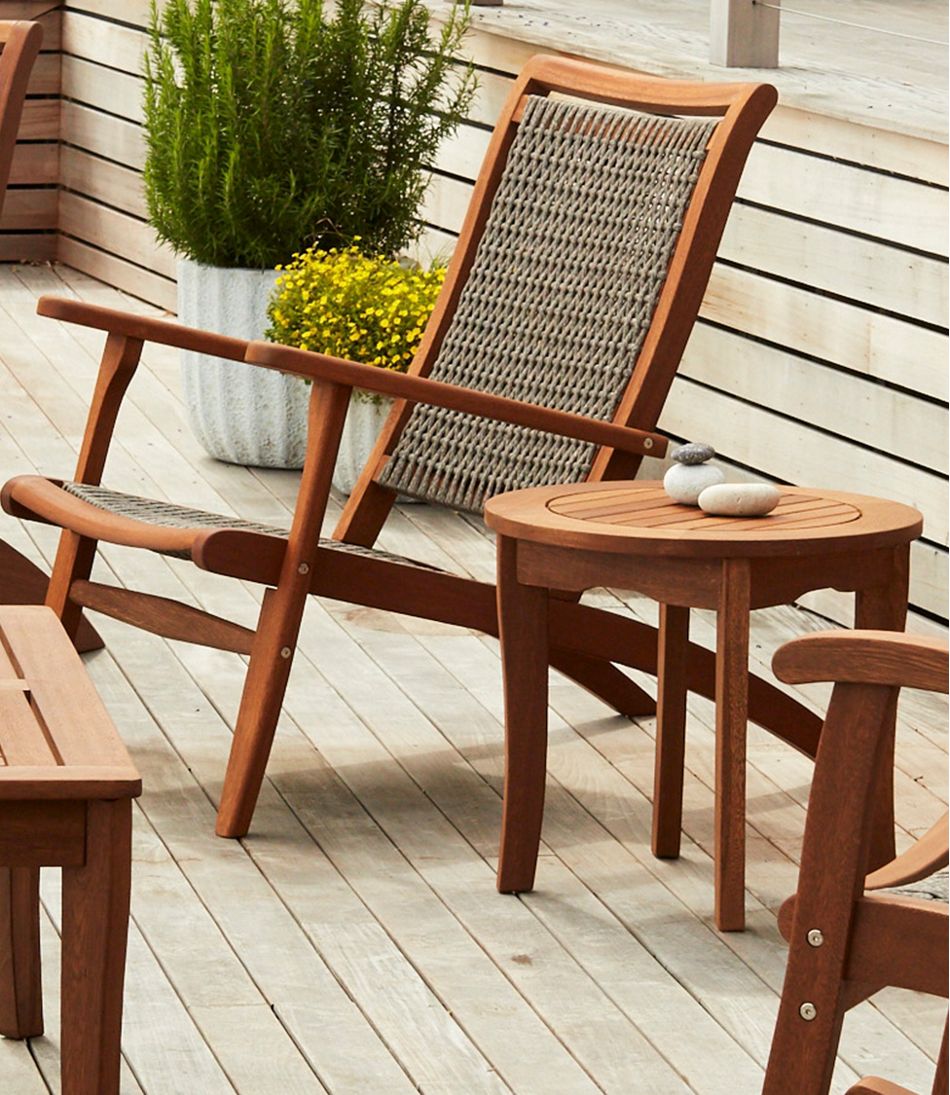 Eucalyptus Round Side Table / L.L.Bean