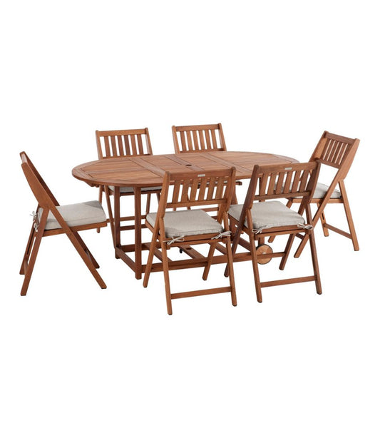 Eucalyptus Storage 7-Piece Dining Set / L.L.Bean
