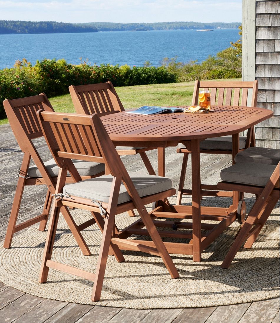 Eucalyptus Storage 7-Piece Dining Set / L.L.Bean