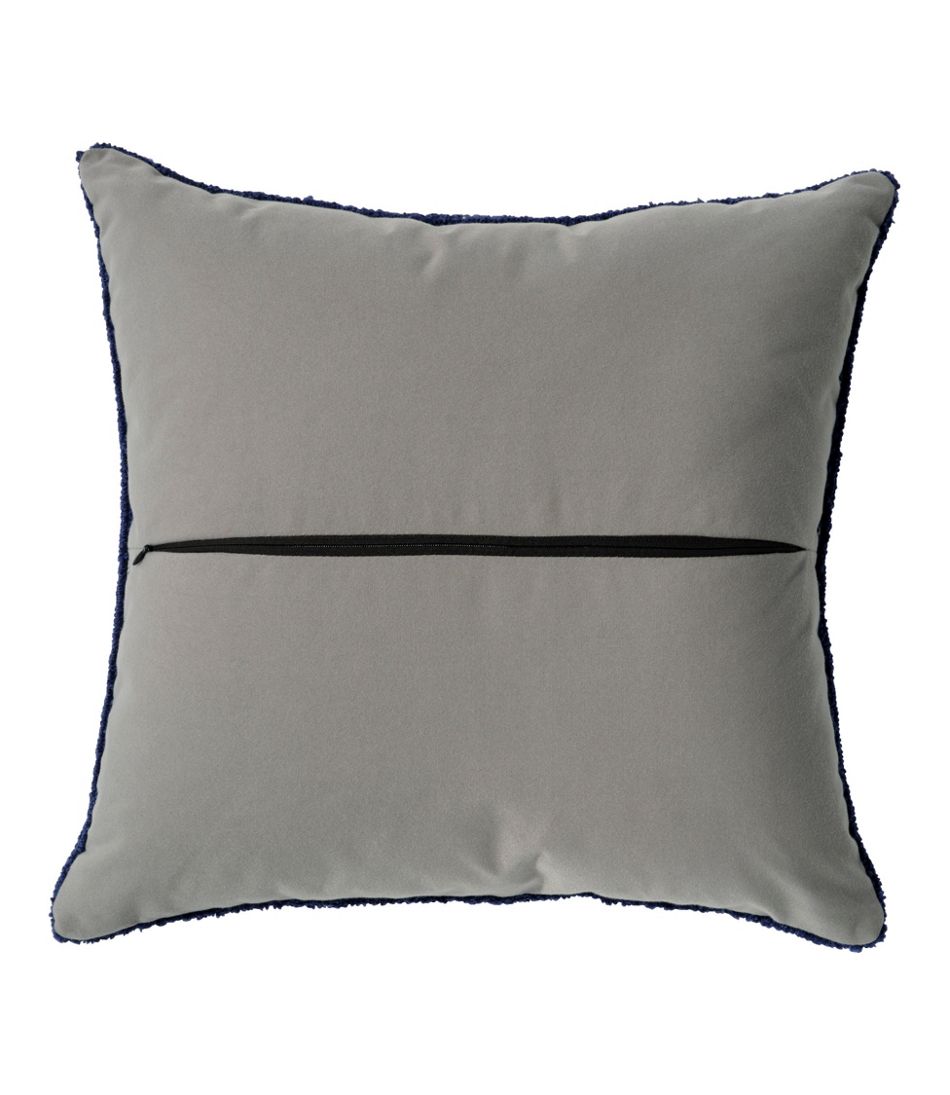 Indoor/Outdoor Hooked Pillow, Buoys / L.L.Bean