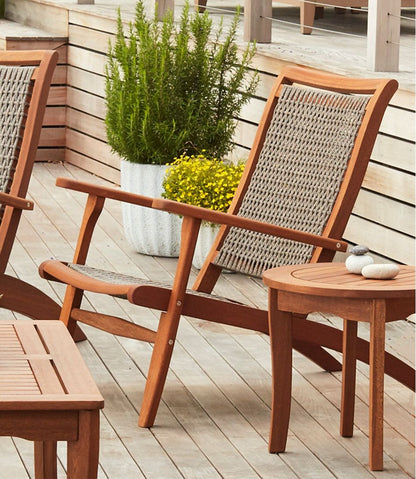 Wicker Eucalyptus Chair / L.L.Bean