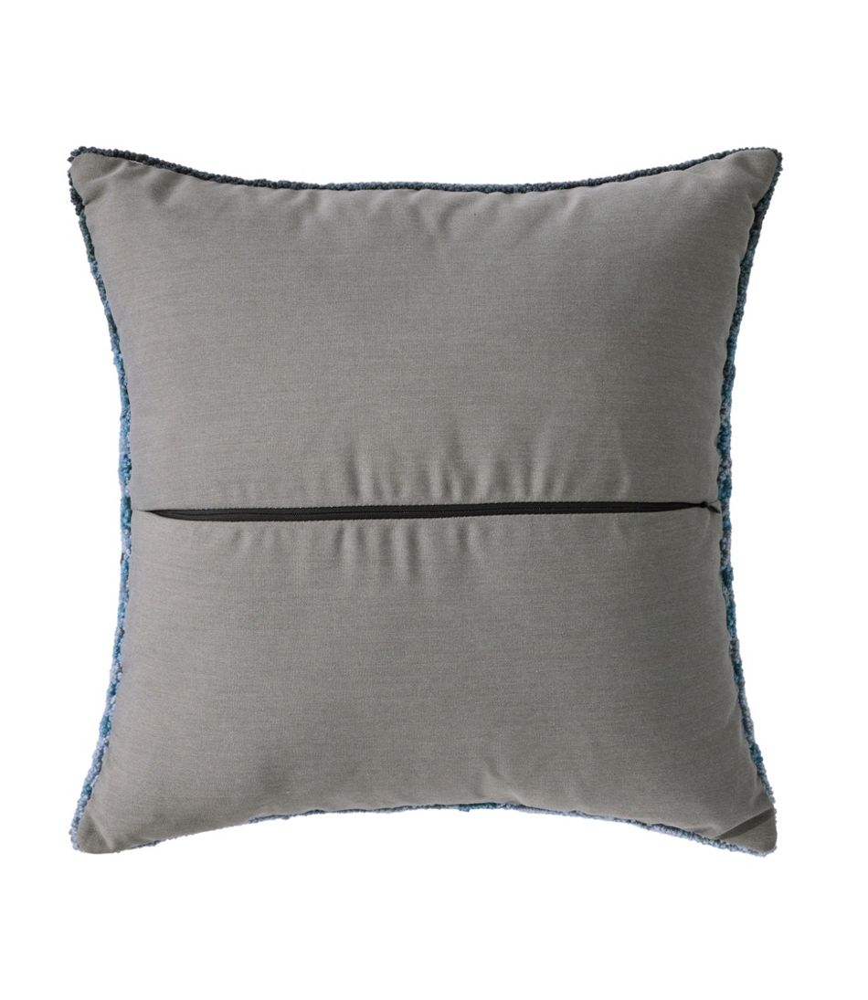 Indoor/Outdoor Hooked Pillow, 18x18 Whale / L.L.Bean
