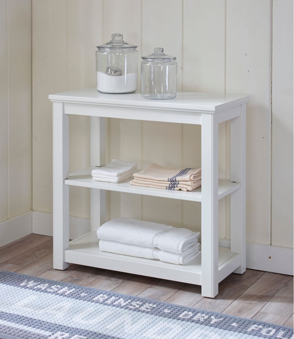 Painted Farmhouse Two-Shelf Console / L.L.Bean