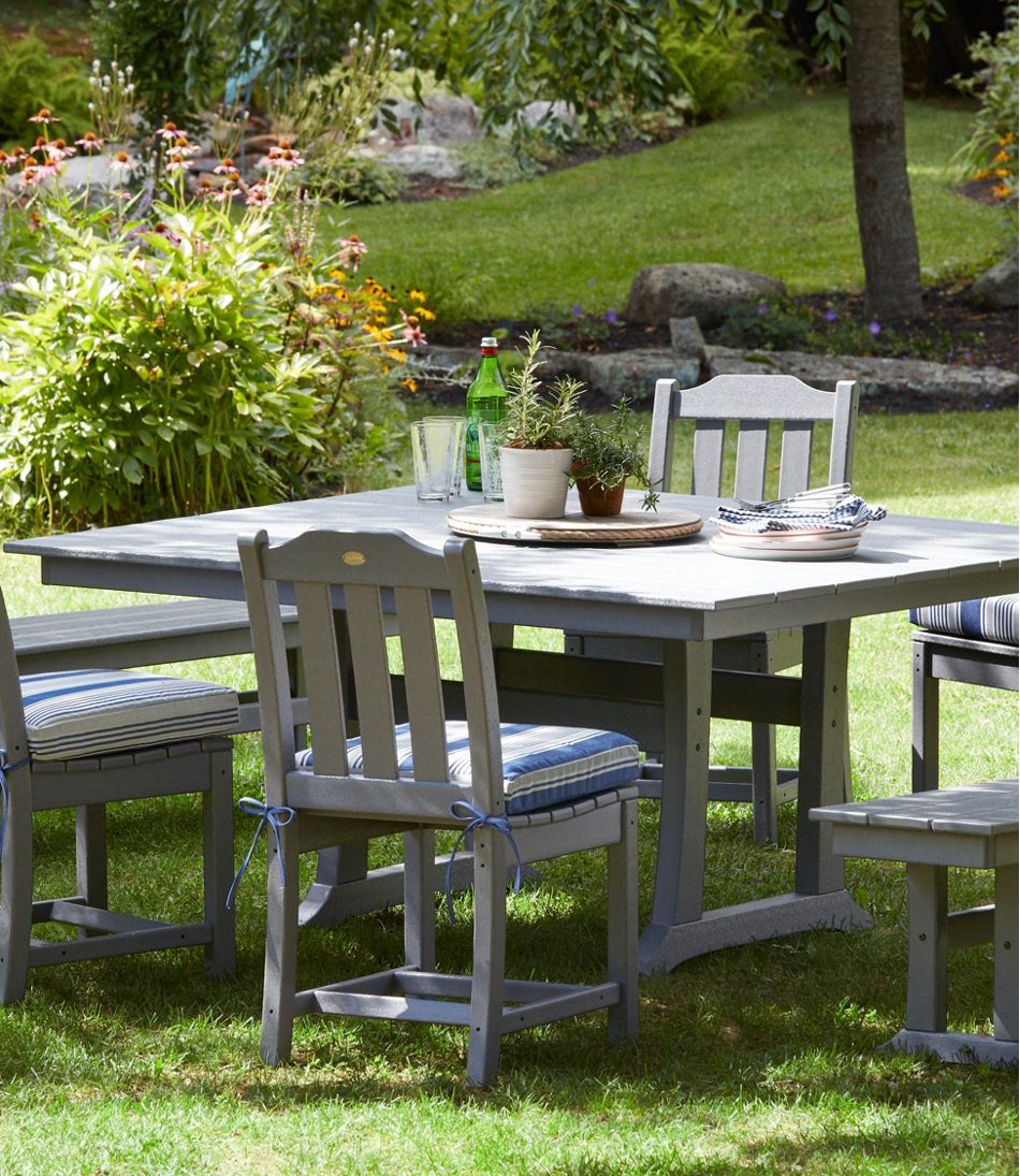 All-Weather Farmhouse Table, Square, 8-Person / L.L.Bean