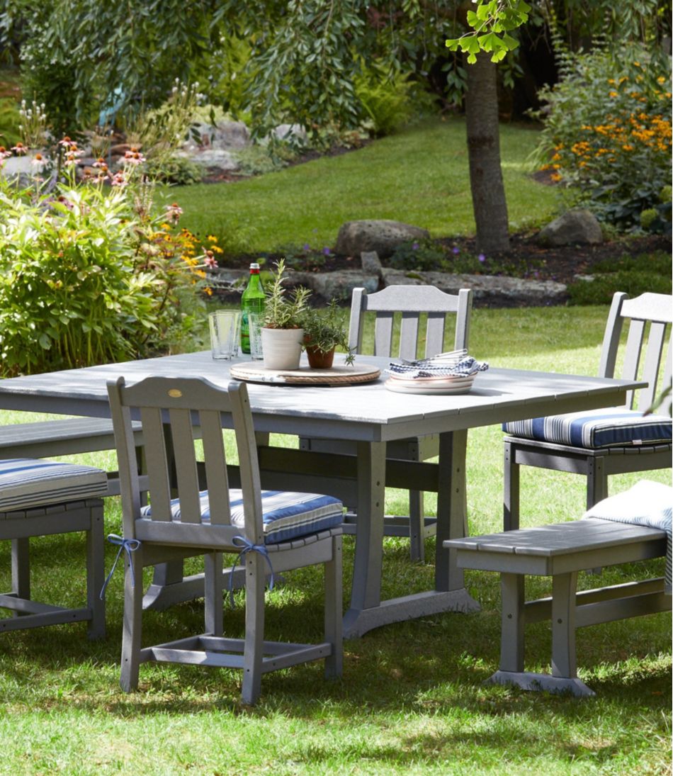 Casco Bay Cushion for All-Weather Armless/Folding Chair, Stripe / L.L.Bean