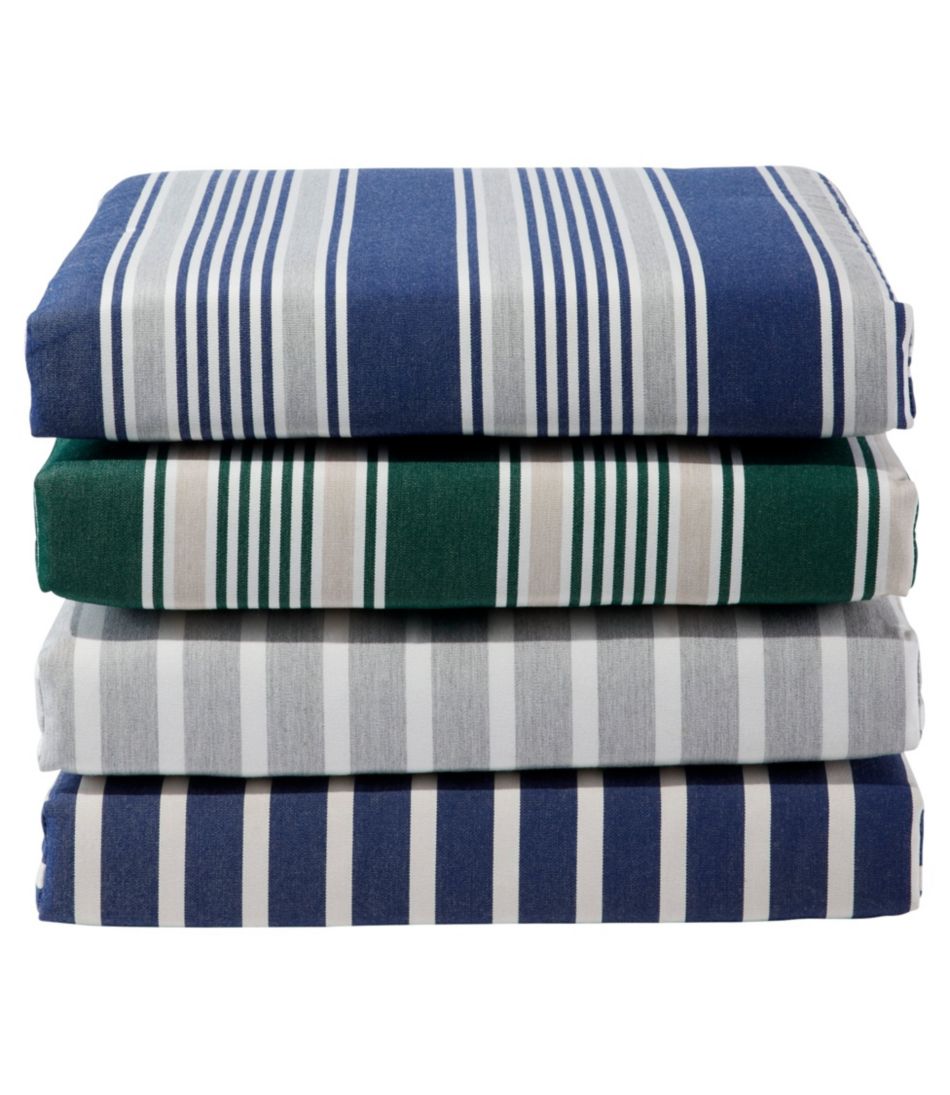 Casco Bay Cushion for All-Weather Armless/Folding Chair, Stripe / L.L.Bean