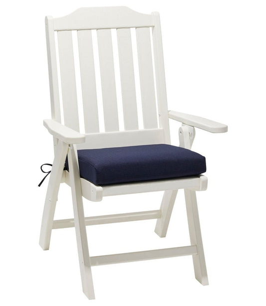 All Weather Folding/Armless Chair Textured Cushion / L.L.Bean