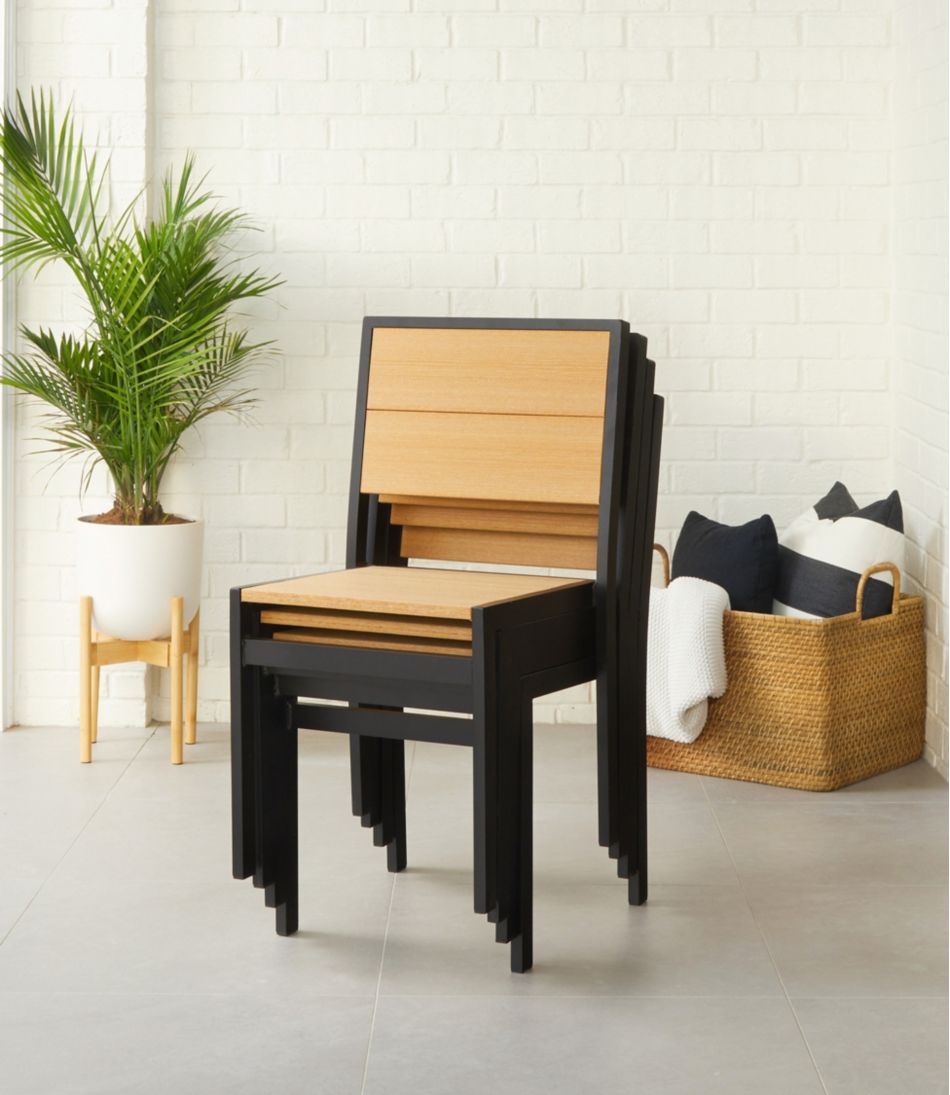 Aluminum/Recycled Poly Lumber Farmhouse Dining Set, Black / L.L.Bean