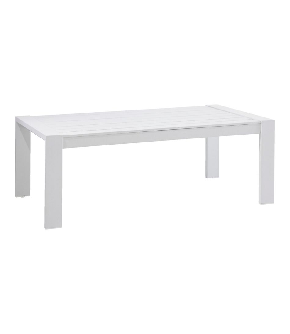 White Aluminum Deep Seating Coffee Table / L.L.Bean
