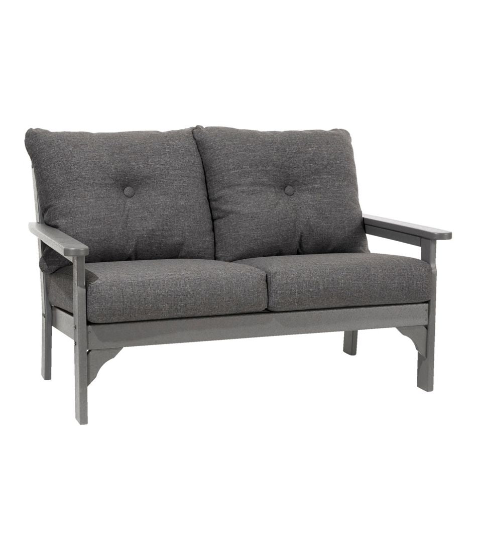 All-Weather Patio Loveseat with Textured Cushion, Slate Gray / L.L.Bean