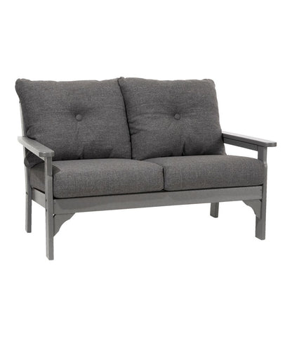 All-Weather Patio Loveseat with Textured Cushion, Slate Gray / L.L.Bean