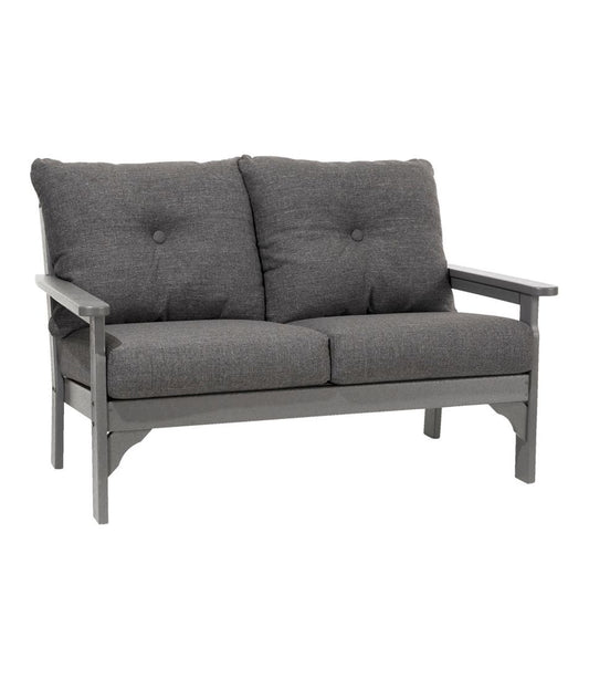All-Weather Patio Loveseat with Textured Cushion, Slate Gray / L.L.Bean