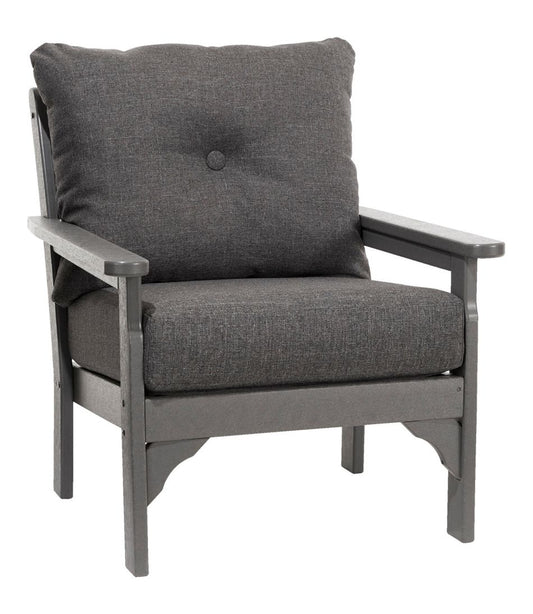 All-Weather Patio Chair with Textured Cushion, Slate Gray / L.L.Bean