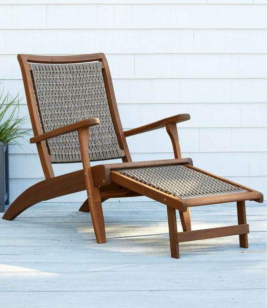 Wicker Eucalyptus Lounger / L.L.Bean