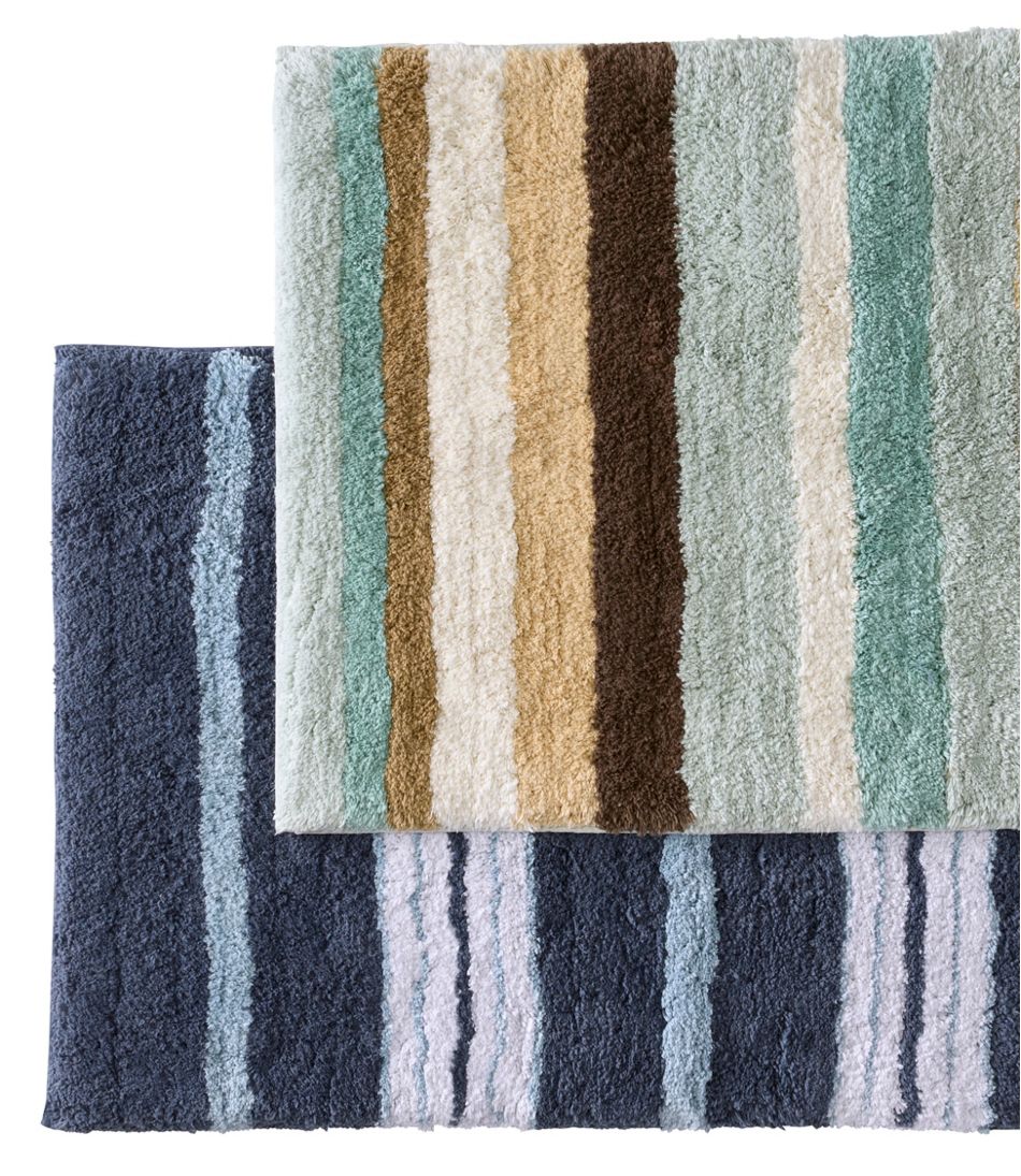 Premium Cotton Bath Mat, Multistripe / L.L.Bean