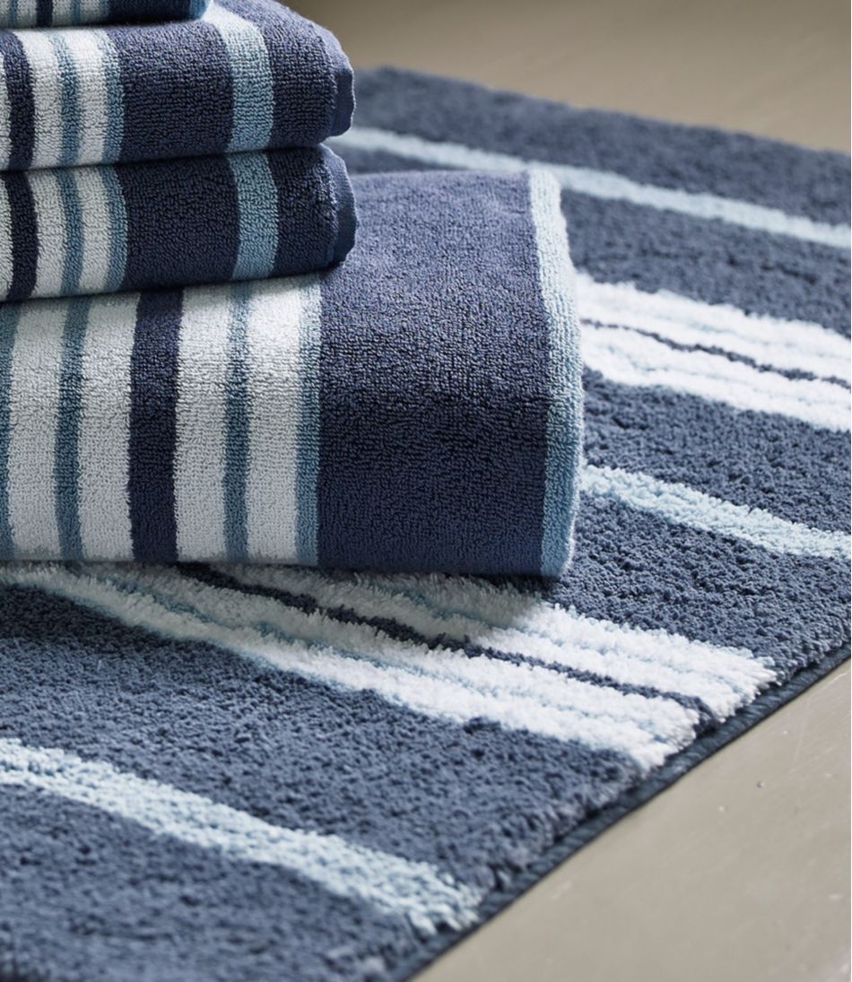 Premium Cotton Bath Mat, Multistripe / L.L.Bean