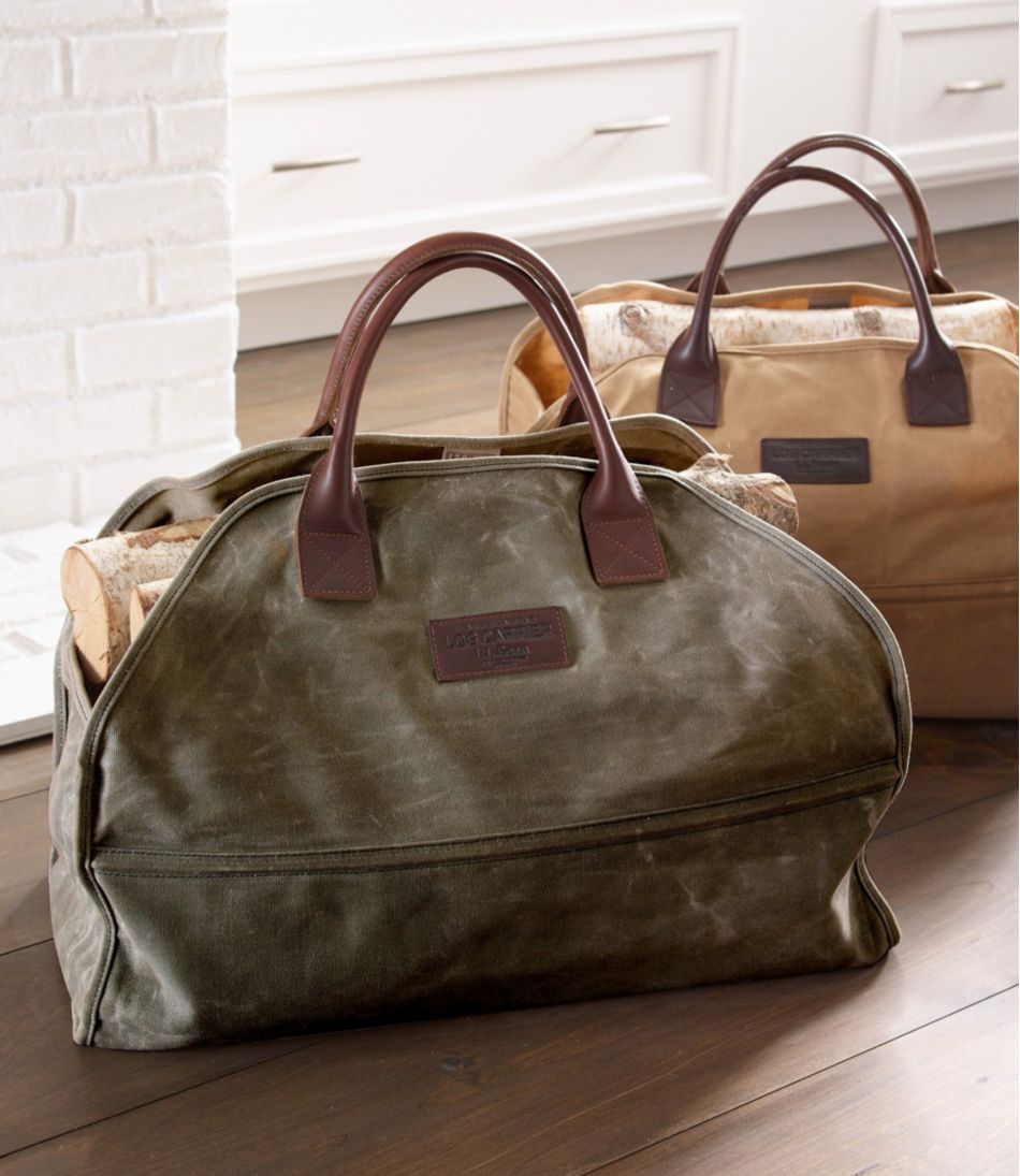 Waxed-Canvas Log Carrier / L.L.Bean